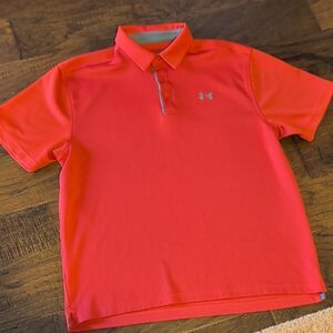 Under Armour Bright Red Polo Shirt